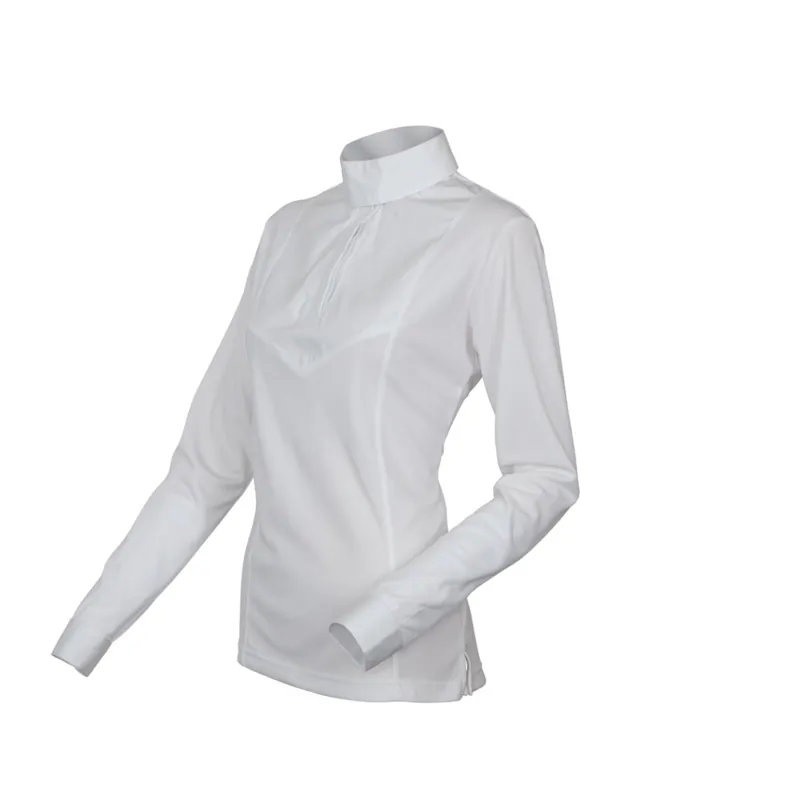 Shires Air Dri Long Sleeve Stock Shirt - White